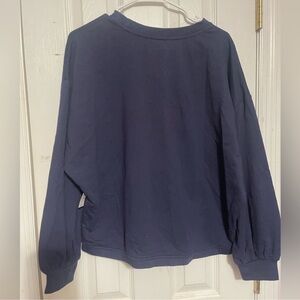 New York & Company Navy Blouse